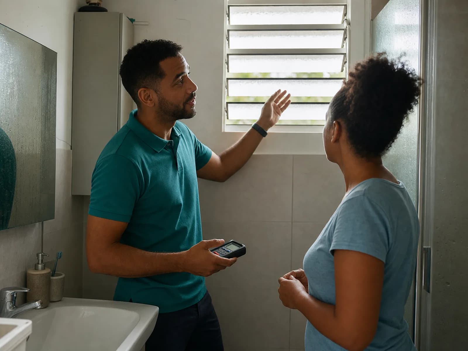 Diagnostic ventilation gratuit dans une maison en Martinique