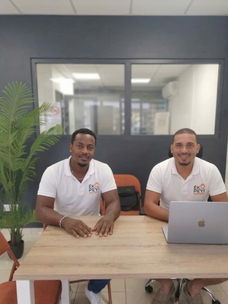 Thomas Ransay et Garry Bonte, fondateurs d'ÉKOPEYI