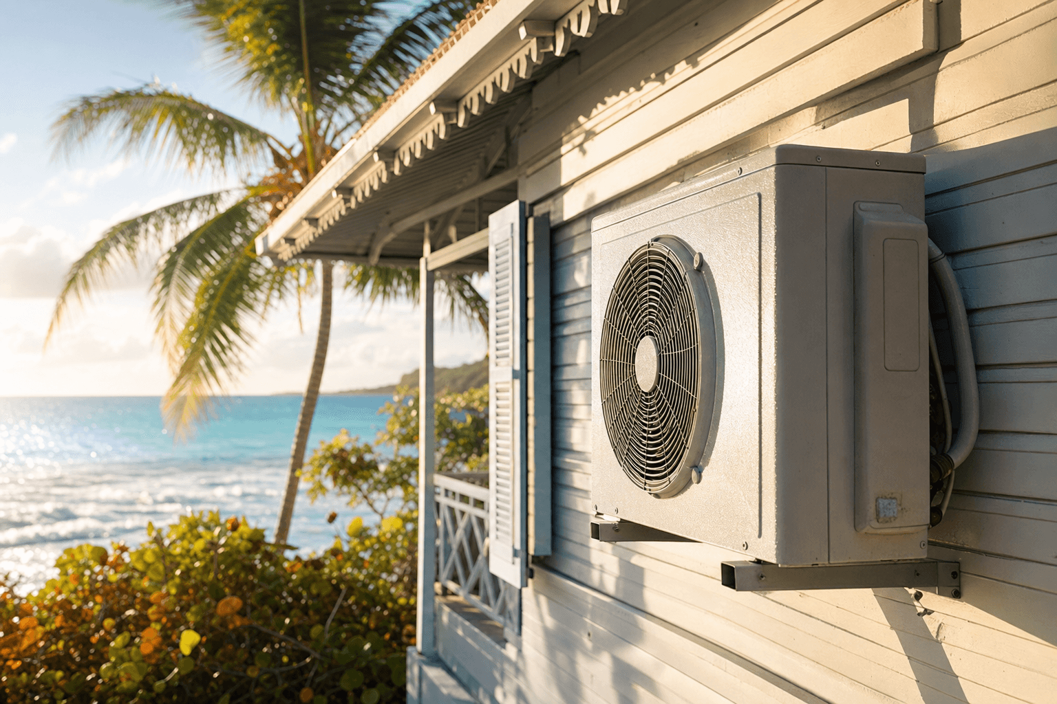 Climatisation en bord de mer : résister à l’air salin en Martinique
